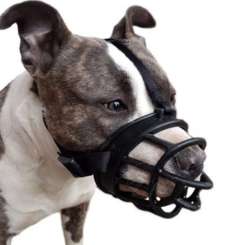 Удобна мека силиконова муцуна за домашни кучета Дишаща кошница Намордници за малки, средно големи и X-големи кучета Спрете да хапете, лаете, дъвчете