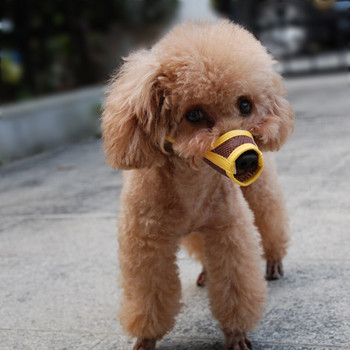Ρύγχος σκύλου Puppy Small Medium Large σκύλος Δερματίνη Nylon Mesh ρύγχος Ρύγχος Pet
