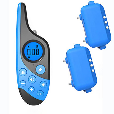 Za 2 psa500M Električna ogrlica za dresuru pasa Daljinski upravljač za kućne ljubimce Vodootporni Punjivi s LCD zaslonom za sve veličine Šok Vibracija