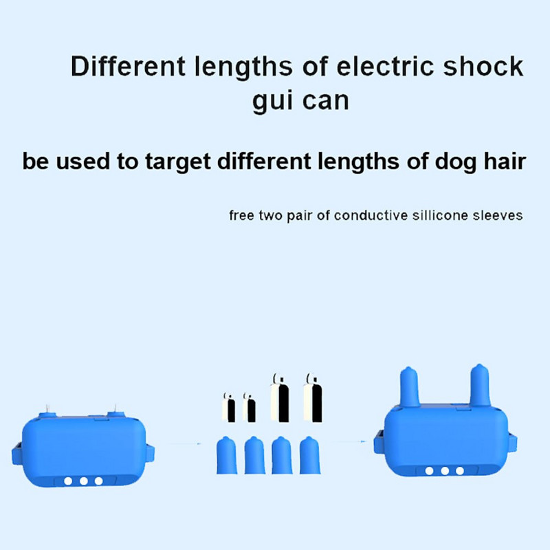 Za 2 psa500M Električna ogrlica za dresuru pasa Daljinski upravljač za kućne ljubimce Vodootporni Punjivi s LCD zaslonom za sve veličine Šok Vibracija