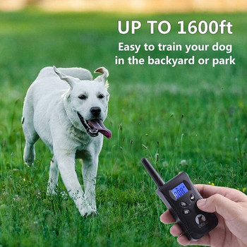 Нашийник за обучение на кучета No Shock с дистанционен вибрационен нашийник за кучета за 1/2 кучета, водоустойчив, акумулаторен и дистанционен обхват до 1600 фута