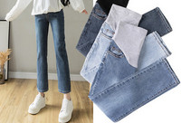 Blugi de maternitate model drept cu talie inalta in mai multe culori