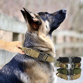 Τακτικά νάιλον περιλαίμια εκπαίδευσης κατοικίδιων για μεγάλους σκύλους Ανθεκτικά προϊόντα κατοικίδιων ζώων για αξεσουάρ σκύλου εξωτερικού χώρου German Shepherd Dropshipping