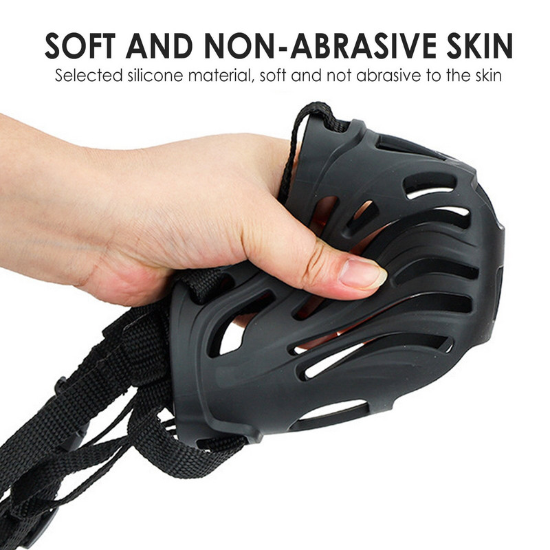 Reguliuojamas šuns snukis Minkštas silikoninis kvėpuojantis tinklelis Tvirtas krepšelis Mažas ir didelis šuns burnos snukis naminių gyvūnėlių dresavimo priedai