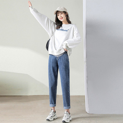 Model nou de blugi de dama de culoare albastra pentru gravide