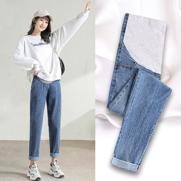 Model nou de blugi de dama de culoare albastra pentru gravide