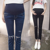 Γυναικεία casual τζιν πολλαπλών σχεδίων Ψηλόμεση μητρότητας