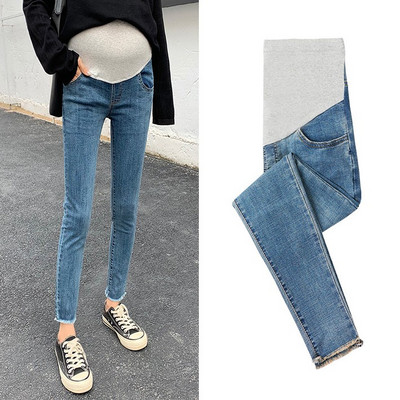 Γυναικεία casual τζιν πολλαπλών σχεδίων Ψηλόμεση μητρότητας