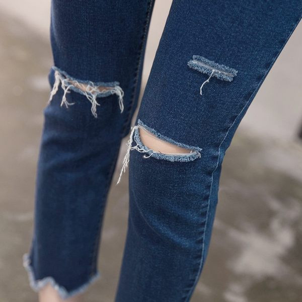 Γυναικεία casual τζιν πολλαπλών σχεδίων Ψηλόμεση μητρότητας