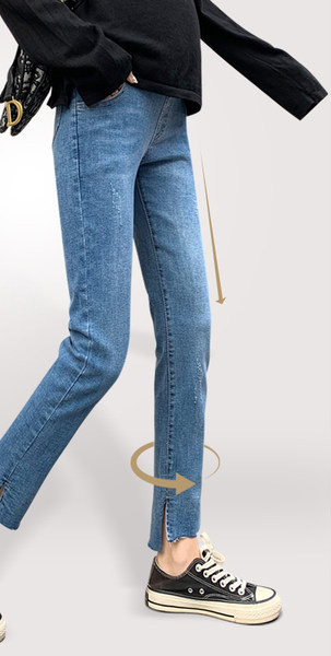 Стилни дънки за бременни с висока талия и джобове няколко модела