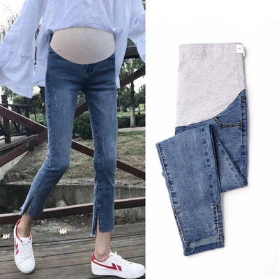 Blugi de maternitate eleganti cu talie inalta si buzunare mai multe modele