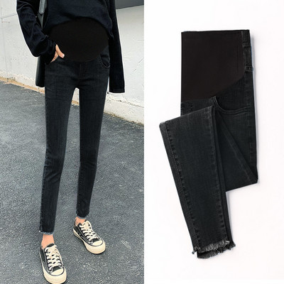 Blugi de maternitate eleganti cu talie inalta si buzunare mai multe modele