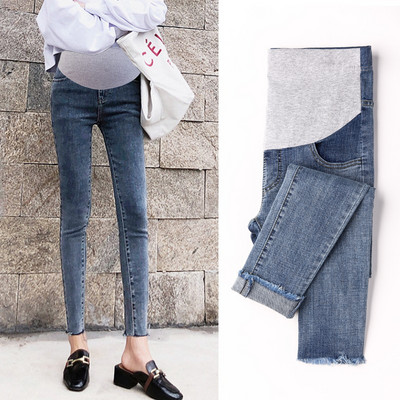 Blugi de maternitate eleganti cu talie inalta si buzunare mai multe modele