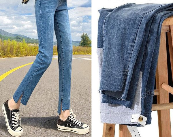 Blugi de maternitate eleganti cu talie inalta si buzunare mai multe modele