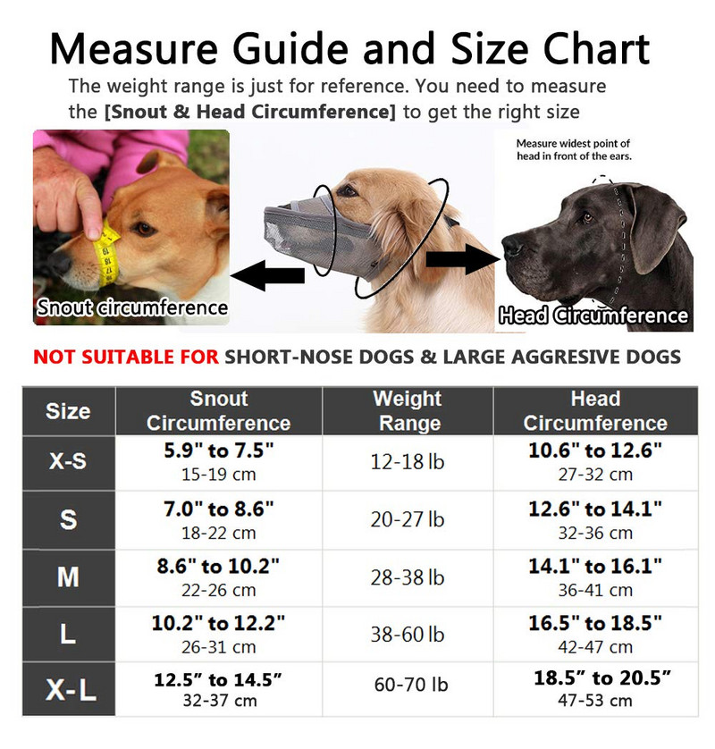 Nailoninis šunų snukis mažiems ir vidutiniams dideliems šunims, oro tinklelis, kvėpuojantis ir geriamas naminio gyvūno snukis, skirtas laižyti nuo įkandimo ir lojimo