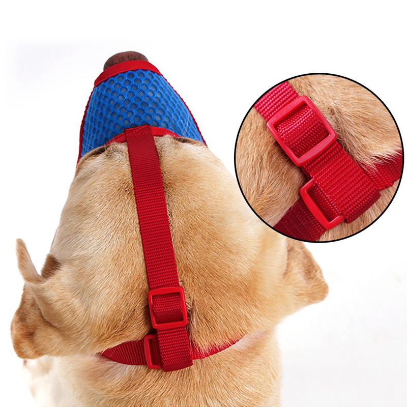 Nylon hálós kutyapofa harapásgátló kutyakiképző szájkosár ugatásgátló kisállatmaszk, légáteresztő kis közepes méretű, pitbull labrador kutyának