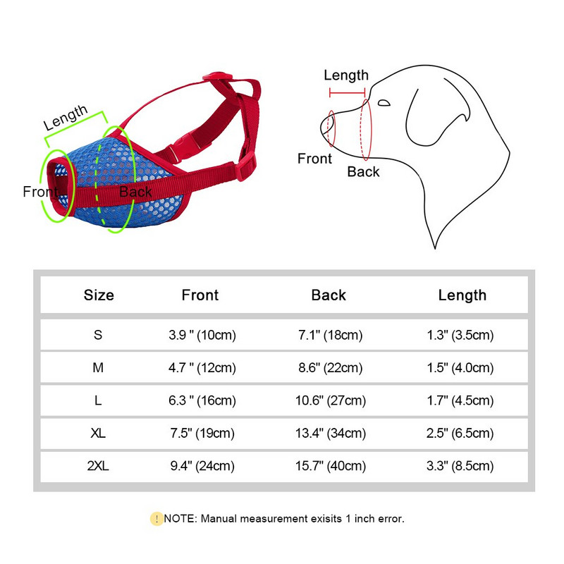 Nylon hálós kutyapofa harapásgátló kutyakiképző szájkosár ugatásgátló kisállatmaszk, légáteresztő kis közepes méretű, pitbull labrador kutyának