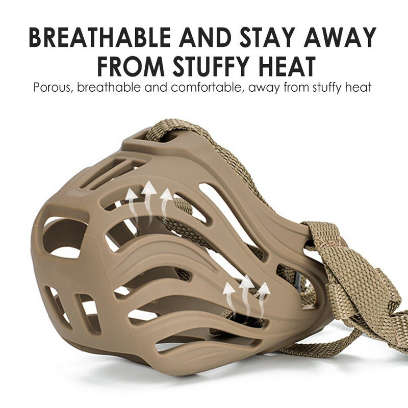 Reguleeritav koera koon Pehme silikoonist hingav võrk Tugev korv Väike ja suur koera suu koonud Lemmikloomade treenimise tarvikud