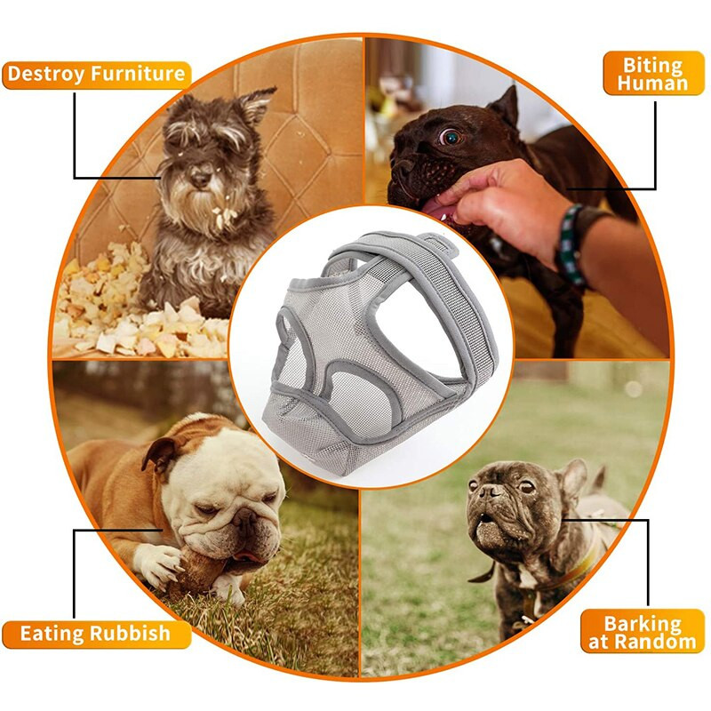 Benepaw lühikese koonuga koera koon, reguleeritav hingav võrgust keelega väljas disain Bulldogi suu kattemask haukumiseks hammustamiseks närimiseks