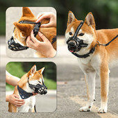 Haukumisvastane koerakoon Pehmest silikoonist hingavast võrgust tugev korv väikesele suurele koerale Koera suu koonud Lemmikloomade treenimise tarvik