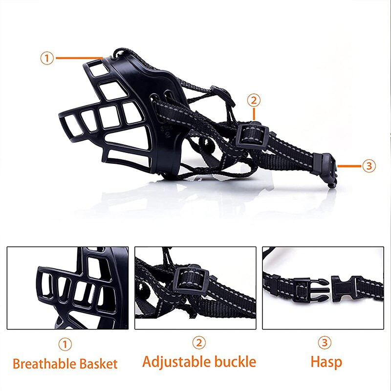 Haukumisvastane koerakoon Pehmest silikoonist hingavast võrgust tugev korv väikesele suurele koerale Koera suu koonud Lemmikloomade treenimise tarvik