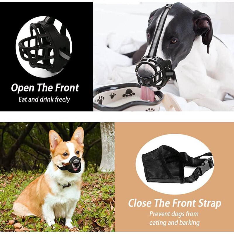 Haukumisvastane koerakoon Pehmest silikoonist hingavast võrgust tugev korv väikesele suurele koerale Koera suu koonud Lemmikloomade treenimise tarvik