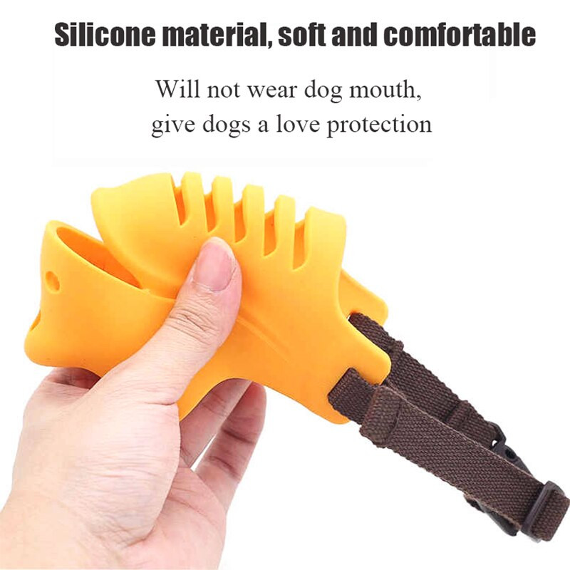 Κάλυμμα στόματος για σκύλους κατοικίδιων ζώων Stop Barker Pet Mask Κατά του δαγκώματος Κατά του γαβγίσματος Κατά του γαβγίσματος Ακατάστατο φαγητό σιλικόνης προμήθειες για κατοικίδια Αξεσουάρ για σκύλους