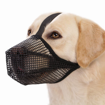 Принадлежности за домашни любимци Покривало за устата Дъвчаща муцуна Мека регулируема хапаща Лаеща чистене Дишаща мрежа за близане Издръжлив намордник за кучета