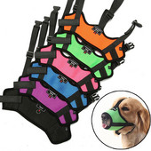 Podesiva pseća njuška s ogrlicom, prozračna njuška za pseće usta, njuška protiv lajanja, komplet za vuču, pojas za treniranje pseće njuške