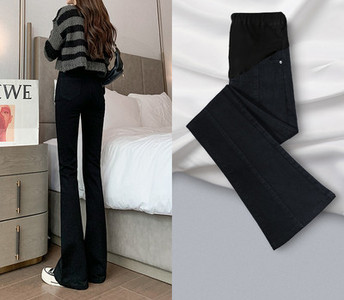 Μοντέρνο ψηλόμεσο τζιν εγκυμοσύνης Charleston για γυναίκες