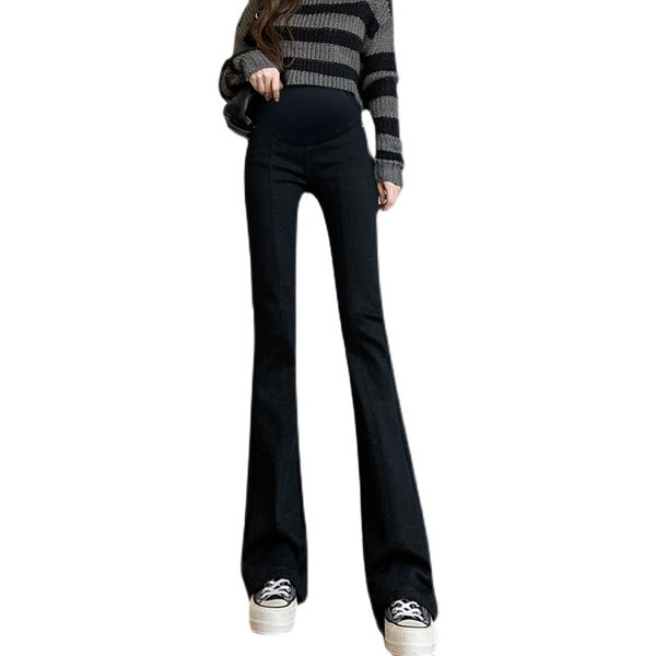 Μοντέρνο ψηλόμεσο τζιν εγκυμοσύνης Charleston για γυναίκες