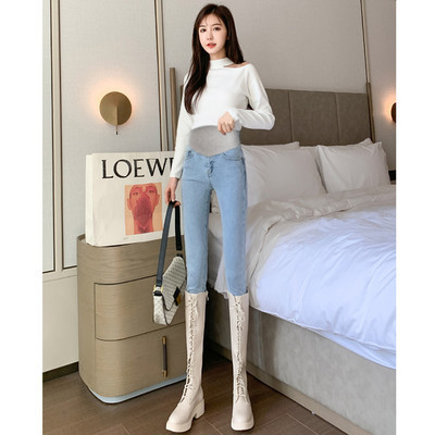 Γυναικείο τζιν με ψηλόμεσο - εφαρμοστό μοντέλο για εγκύους