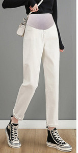 Dámske tehotenské džínsy s vysokým pásom