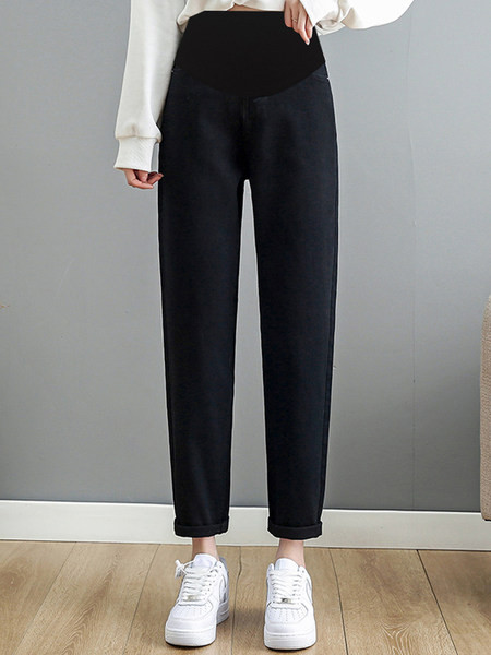 Dámske tehotenské džínsy s vysokým pásom