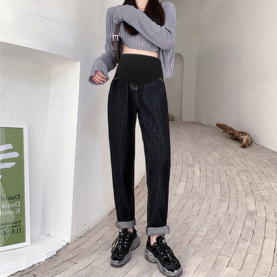 Casual γυναικείο τζιν παντελόνι εγκυμοσύνης