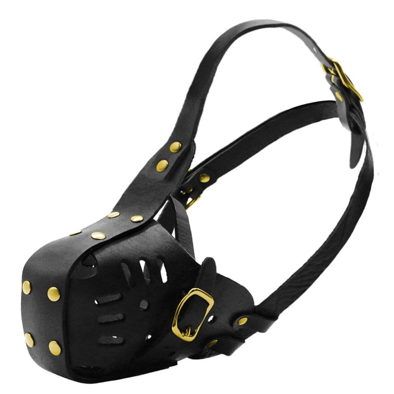 Bot de antrenament pentru câini din piele naturală, bot pentru animale de companie, pentru PitBull Terrier mediu mare