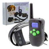 Atsparus vandeniui ir įkraunamas nuotolinis naminių šunų dresavimo antkaklis su LCD ekranu b200g20