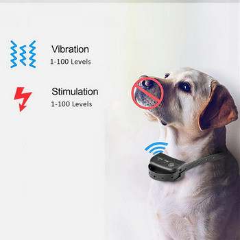 Водоустойчив и акумулаторен нашийник за дистанционно обучение на домашни кучета с LCD дисплей b200g20
