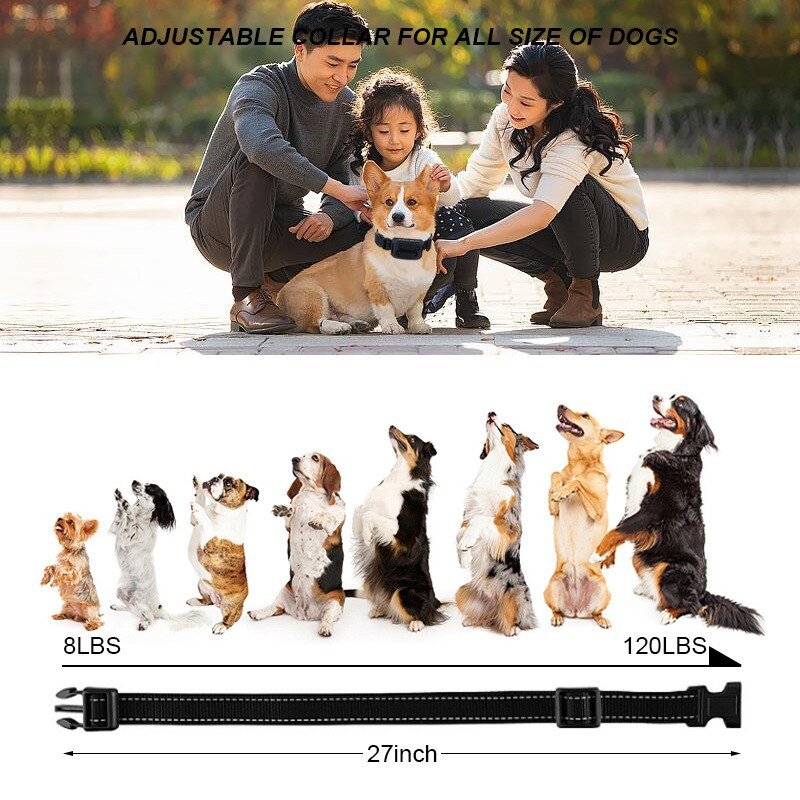 Νέο Ηλεκτρικό κολάρο εκπαίδευσης σκύλων 800m Τηλεχειριστήριο κατοικίδιων αδιάβροχο επαναφορτιζόμενο κραδασμό με οθόνη LCD κατάλληλο για όλους τους σκύλους