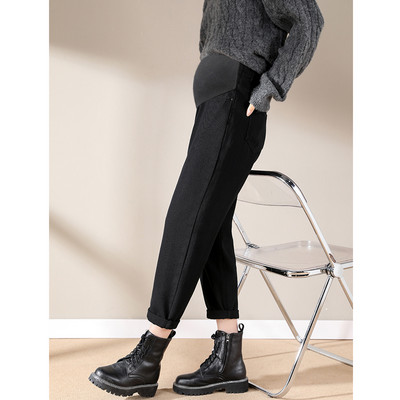 Sügistalvised naiste kõrge vöökohaga rasedapüksid