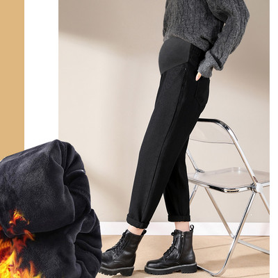 Sügistalvised naiste kõrge vöökohaga rasedapüksid