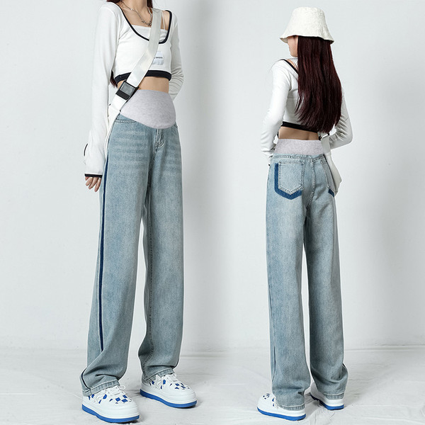 Νέο μοντέλο γυναικείο τζιν με ψηλόμεσο σε μπλε χρώμα