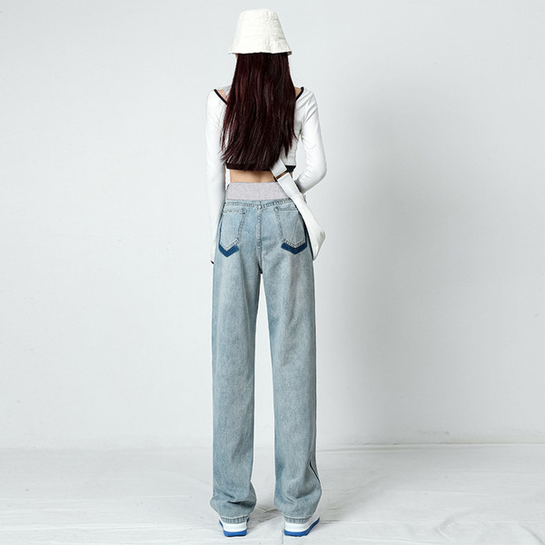 Νέο μοντέλο γυναικείο τζιν με ψηλόμεσο σε μπλε χρώμα