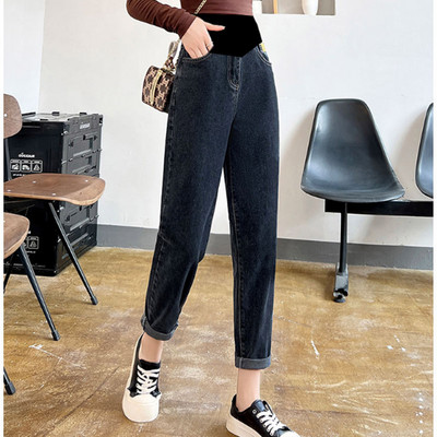 Γυναικεία casual ψηλόμεσο τζιν για έγκυες γυναίκες