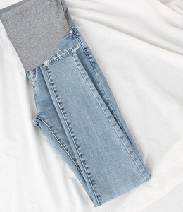 Χειμερινό γυναικείο τζιν για εγκύους σε δύο χρώματα