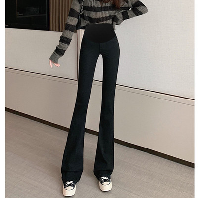 Modne ženske traperice za trudnice u stilu Charleston