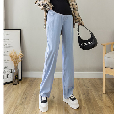 Novi model ženskih plavih traperica za trudnice visokog struka