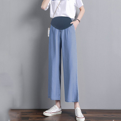 Vabaaja kõrge vöökohaga rasedate teksad