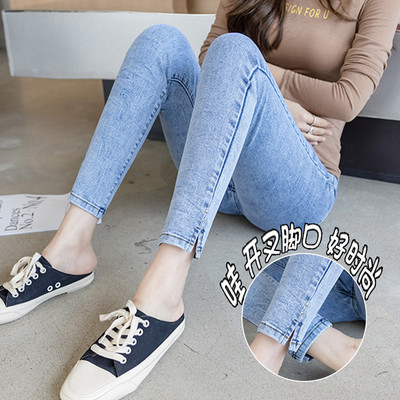 Παντελόνι τζιν για έγκυες γυναίκες για την άνοιξη και το φθινόπωρο 