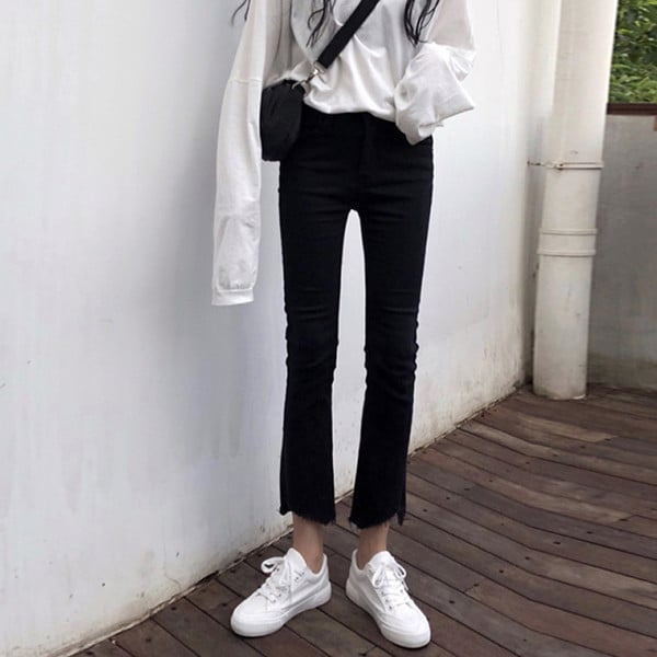 Casual Maternity Ripped Jeans